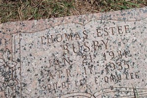 Thomas Estee Busby Thomas Estee Busby