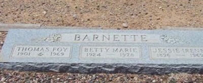 Thomas Foy Barnette Thomas Foy Barnette