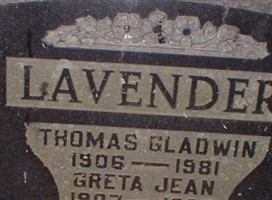 Thomas Gladwin Lavender Thomas Gladwin Lavender