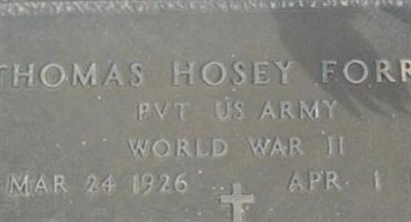 Thomas Hosey Forrest Thomas Hosey Forrest
