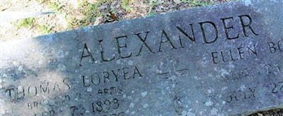Thomas Loryea Alexander, Sr Thomas Loryea Alexander, Sr