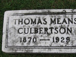 Thomas Means Culbertson