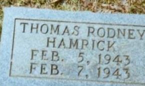 Thomas Rodney Hamrick Thomas Rodney Hamrick