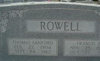Thomas Sanford Rowell Thomas Sanford Rowell