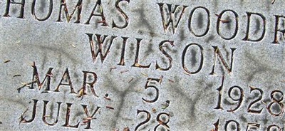 Thomas Woodrow Wilson