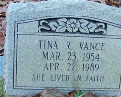 Tina R Vance Tina R Vance