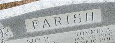 Tommie A, Farish