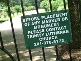 Trinity Lutheran Church Cemetery