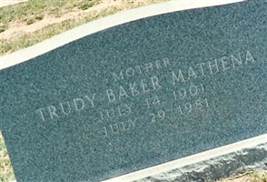 Trudy Mae Baker Mathena Trudy Mae Baker Mathena