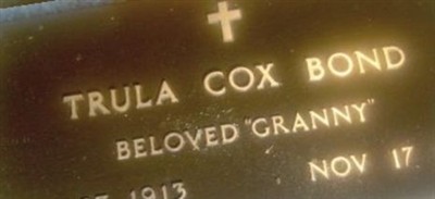 Trula Cox Bond Trula Cox Bond