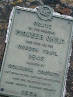 Unknown Pioneer Child Unknown Pioneer Child