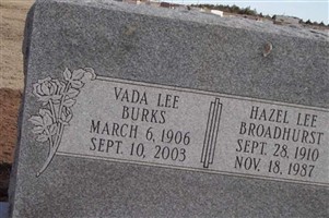 Vada Bell Lee Burks Vada Bell Lee Burks