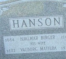 Valborg Matilda Hanson Valborg Matilda Hanson