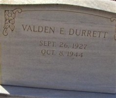 Valden E. Durrett Valden E. Durrett
