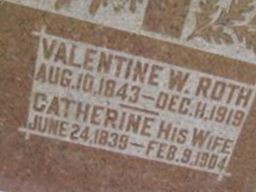Valentine W Roth