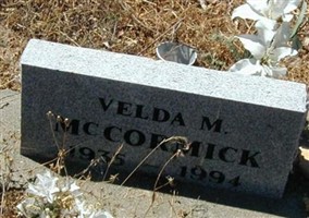 Velda M. McCormick Velda M. McCormick