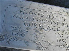 Vella Josephine Bell Currence