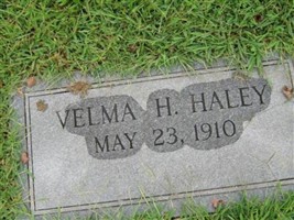 Velma H. Haley Velma H. Haley