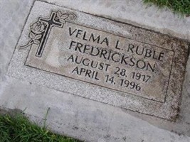 Velma Lola Wommack Fredrickson Ruble