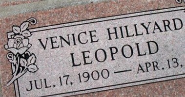 Venice Hillyard Leopold Venice Hillyard Leopold