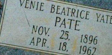 Venie Beatrice Yates Pate