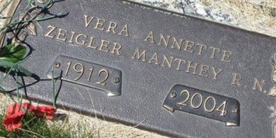 Vera Annette Zeigler Manthey Vera Annette Zeigler Manthey