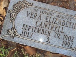 Vera Elizabeth Cantrell Vera Elizabeth Cantrell