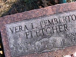 Vera L Pemberton Fletcher