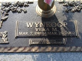 Vera M. Wynkoop Vera M. Wynkoop
