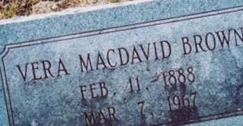 Vera MacDavid Brown