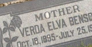 Verda Elva L Benson Verda Elva L Benson