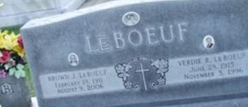 Verdie R. LeBoeuf Verdie R. LeBoeuf