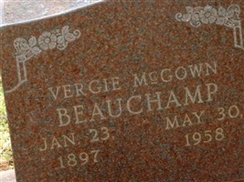 Vergie McGown Beauchamp Vergie McGown Beauchamp