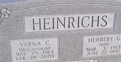 Verna C McLaughlin Heinrichs Verna C McLaughlin Heinrichs