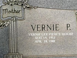 Vernie Lee (Pierce) Moose