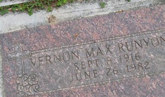 Vernon Max Runyon Vernon Max Runyon