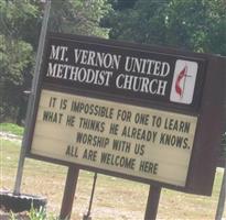 Mount Vernon United Methodist Church Cemetery