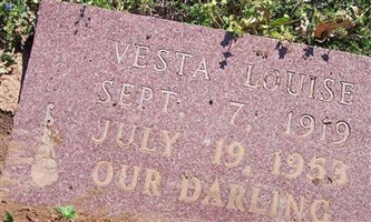 Vesta Louise Cook Sinclair Vesta Louise Cook Sinclair