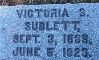 Victoria S. Sublett Victoria S. Sublett