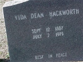 Vida May Shepard Hackworth Vida May Shepard Hackworth