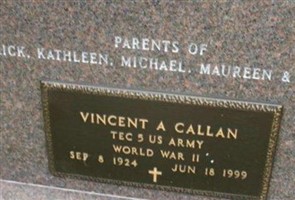 Vincent A Callan Vincent A Callan