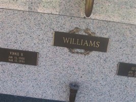 Vinnie H Williams Vinnie H Williams