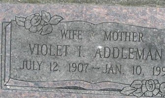 Violet I. Addleman Violet I. Addleman