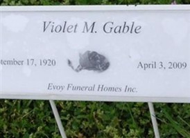 Violet M Gable Violet M Gable