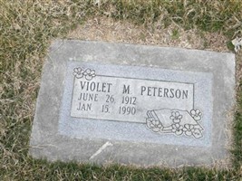 Violet M. Peterson Violet M. Peterson