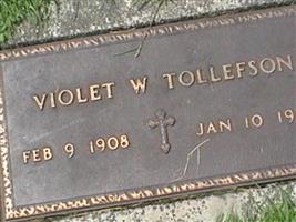 Violet W Tollefson