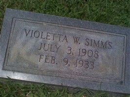 Violetta W Simms