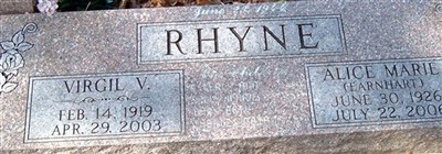 Virgil V Rhyne Virgil V Rhyne