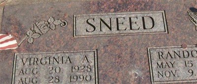 Virginia A Sneed