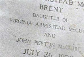 Virginia Armistead McGuire Brent Virginia Armistead McGuire Brent